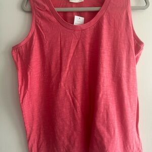 Vibrant Coral Sleeveless Tank Top